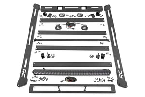 Rough Country Roof Rack | Black Series Lights | Jeep Wrangler JK/Wrangler Unlimited  (07-18) 10615 - Main Product View