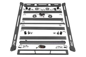 Rough Country Roof Rack | Black Series Lights | Jeep Wrangler JL (18-24)/Wrangler Unlimited (18-24) 10622 - Main Product View