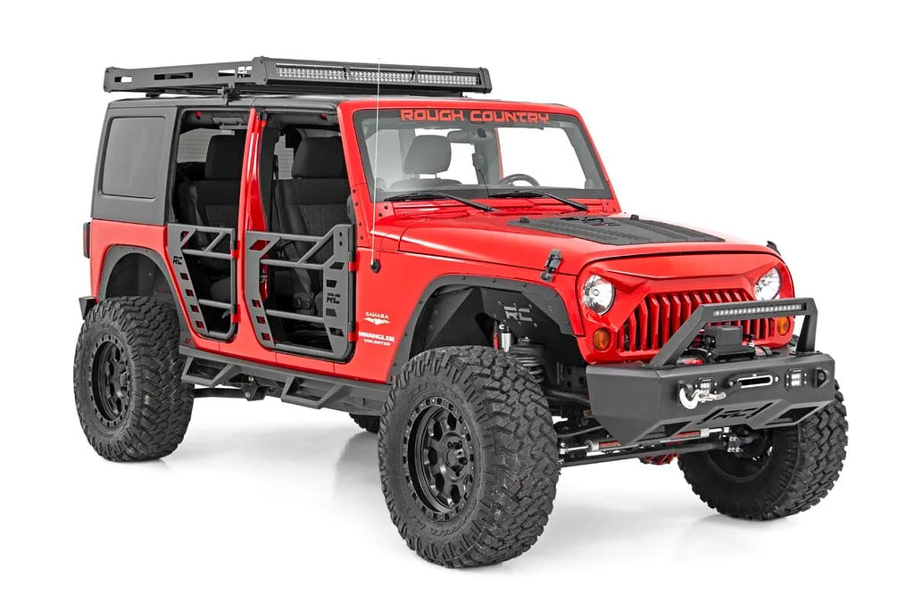 Rough Country Roof Rack | Jeep Wrangler JK/Wrangler Unlimited  (2007-2018) 10605 - Installation View