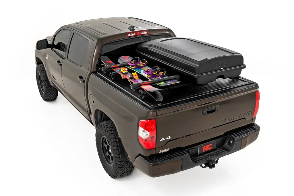 Rough Country Rooftop Cargo Box | Hard Shell | Strut Assisted | 14.5 Cu. Ft. Storage 99088 - Back View