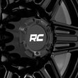 Load image into Gallery viewer, Rough Country Rough Country 76 Series Wheel | Simulated Beadlock | Gloss Black | 17x9 | 5x5 | -12mm - Additional View 5