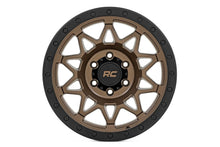 Load image into Gallery viewer, Rough Country Rough Country 78 Series Wheel | Simulated Beadlock | Bronze/Black | 17x8.5 | 5x5 | +0mm 78170918 - Side View
