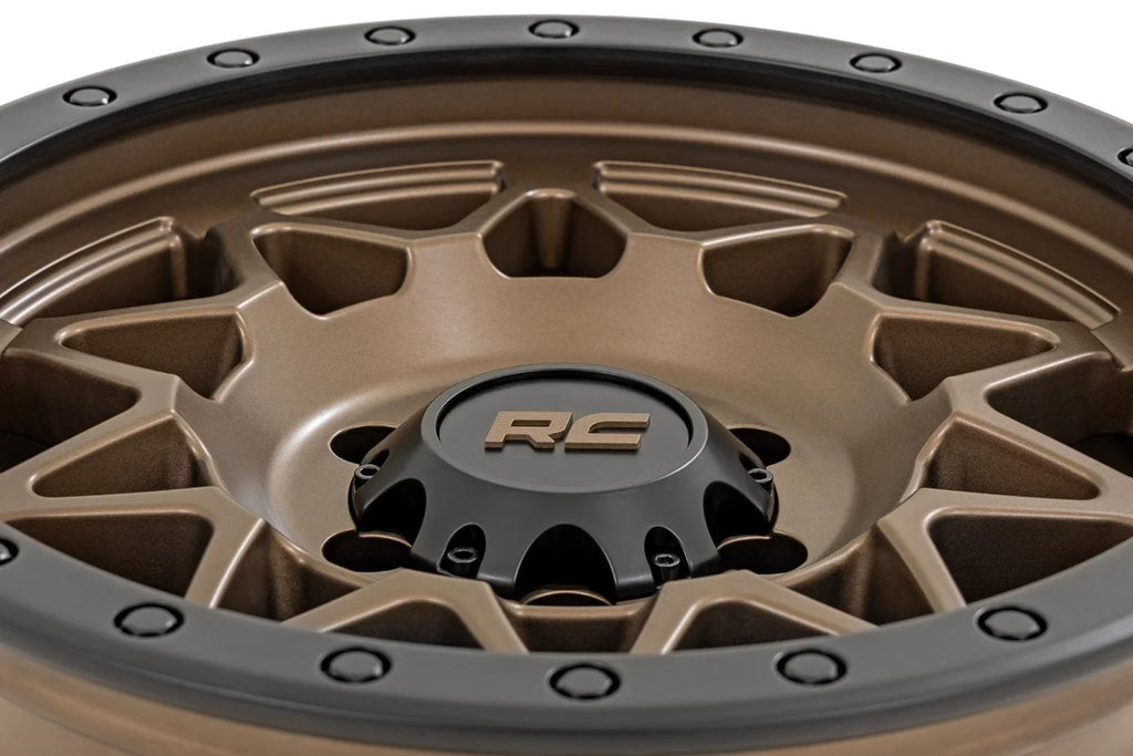Rough Country Rough Country 78 Series Wheel | Simulated Beadlock | Bronze/Black | 17x8.5 | 6x5.5 | +0mm 78170912 - Install...
