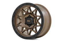 Load image into Gallery viewer, Rough Country Rough Country 78 Series Wheel | Simulated Beadlock | Bronze/Black | 18x9 | 5x5 | 0mm 78180918 - Main Product...