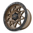 Load image into Gallery viewer, Rough Country Rough Country 78 Series Wheel | Simulated Beadlock | Bronze/Black | 18x9 | 8x170 | 0mm 78180911 - Back View
