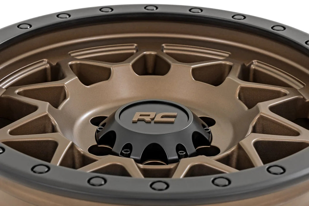 Rough Country Rough Country 78 Series Wheel | Simulated Beadlock | Bronze/Black | 18x9 | 8x170 | 0mm 78180911 - Installati...