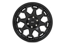 Load image into Gallery viewer, Rough Country Rough Country 80 Series Wheel | One-Piece | Semi Gloss Black | 20x9 | 6x135 | -12mm 80201217A - Side View