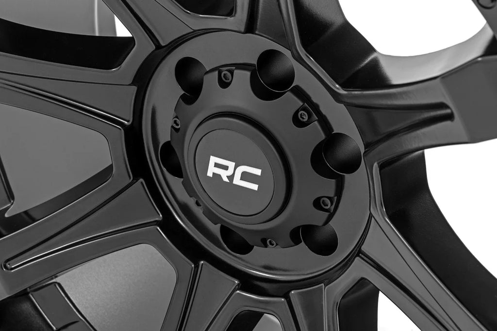 Rough Country Rough Country 81 Series Wheel | One-Piece | Semi Gloss Black | 20x9 | 6x135 | 0mm 81200917A - Installation View