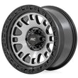 Load image into Gallery viewer, Rough Country Rough Country 82 Series Wheel | One-Piece | Machined Semi Gloss Black | 17x9 | 5x5 | -12mm 82170918M - Main ...