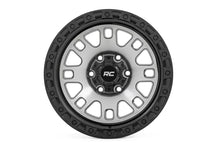 Load image into Gallery viewer, Rough Country Rough Country 82 Series Wheel | One-Piece | Machined Semi Gloss Black | 17x9 | 6x5.5 | -12mm 82170912M - Sid...