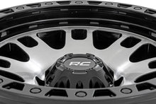 Load image into Gallery viewer, Rough Country Rough Country 82 Series Wheel | One-Piece | Machined Semi Gloss Black | 17x9 | 6x5.5 | -12mm 82170912M - Bac...