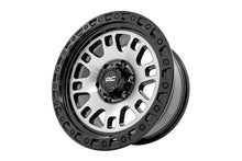 Load image into Gallery viewer, Rough Country Rough Country 82 Series Wheel | One-Piece | Machined Semi Gloss Black | 17x9 | 6x5.5 | -12mm 82170912M - Ins...