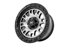 Load image into Gallery viewer, Rough Country Rough Country 82 Series Wheel | One-Piece | Machined Semi Gloss Black | 18x9 | 6x5.5 | -12mm 82181212M - Ins...
