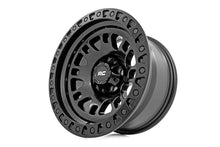 Load image into Gallery viewer, Rough Country Rough Country 82 Series Wheel | One-Piece | Semi Gloss Black | 15x8 | 5x5.5 | -19mm 82151814 - Back View