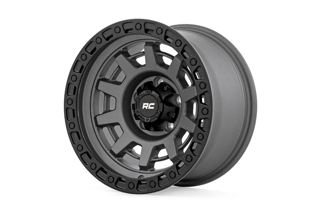 Rough Country Rough Country 85 Series Wheel | One-Piece | Gunmetal Gray/Black | 15x8 | 5x4.5 | -19mm - Main Product View