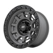 Load image into Gallery viewer, Rough Country Rough Country 85 Series Wheel | One-Piece | Gunmetal Gray/Black | 15x8 | 5x4.5 | -19mm - Back View