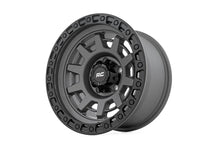 Load image into Gallery viewer, Rough Country Rough Country 85 Series Wheel | One-Piece | Gunmetal Gray/Black | 15x8 | 5x5.5 | -19mm - Back View