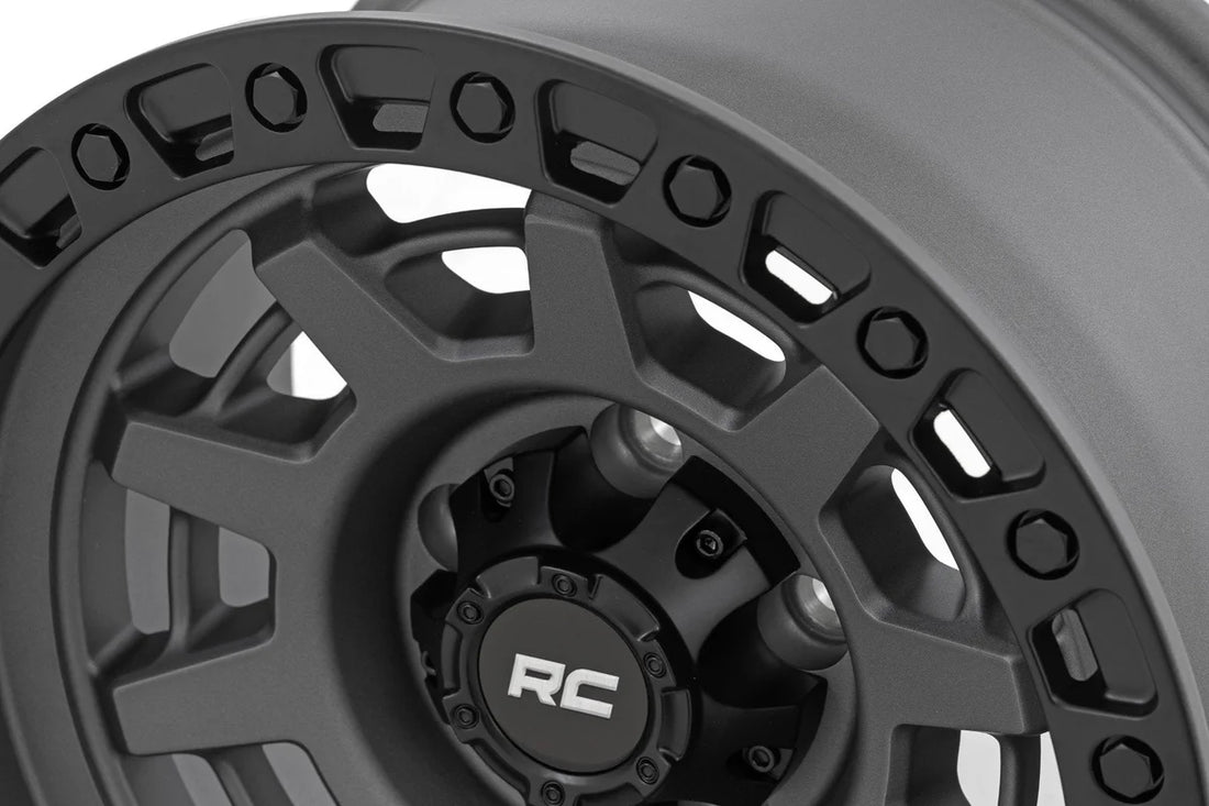 Rough Country Rough Country 85 Series Wheel | One-Piece | Gunmetal Gray/Black | 15x8 | 5x5.5 | -19mm - Additional View 6