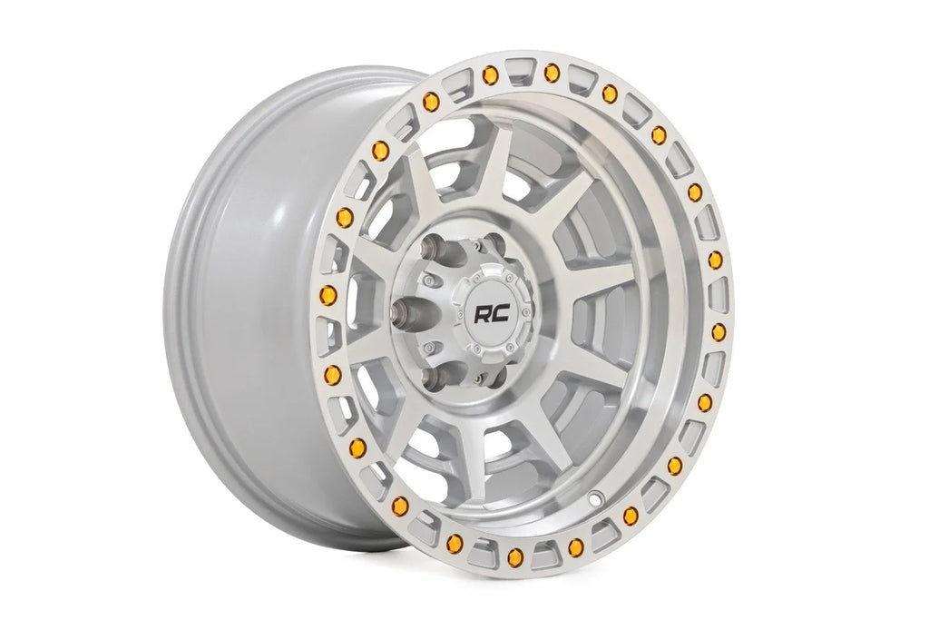 Rough Country Rough Country 85 Series Wheel | Simulated Beadlock | Full Machine | 17x9 | 5x5 | -12mm 85170918C - Installat...