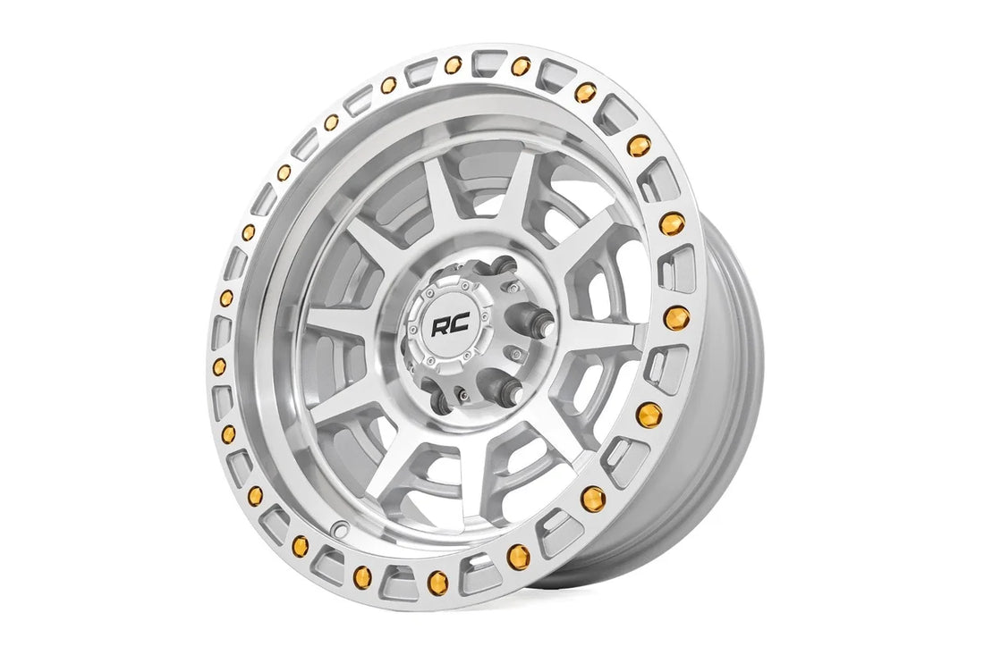 Rough Country Rough Country 85 Series Wheel | Simulated Beadlock | Full Machine | 17x9 | 8x6.5 | +0 85170010C - Back View