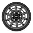 Load image into Gallery viewer, Rough Country Rough Country 85 Series Wheel | Simulated Beadlock | Gunmetal Gray/Black | 17x9 | 6x5.5 |+25mm - Side View