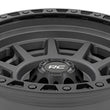 Load image into Gallery viewer, Rough Country Rough Country 85 Series Wheel | Simulated Beadlock | Gunmetal Gray/Black | 17x9 | 6x5.5 |+25mm - Back View