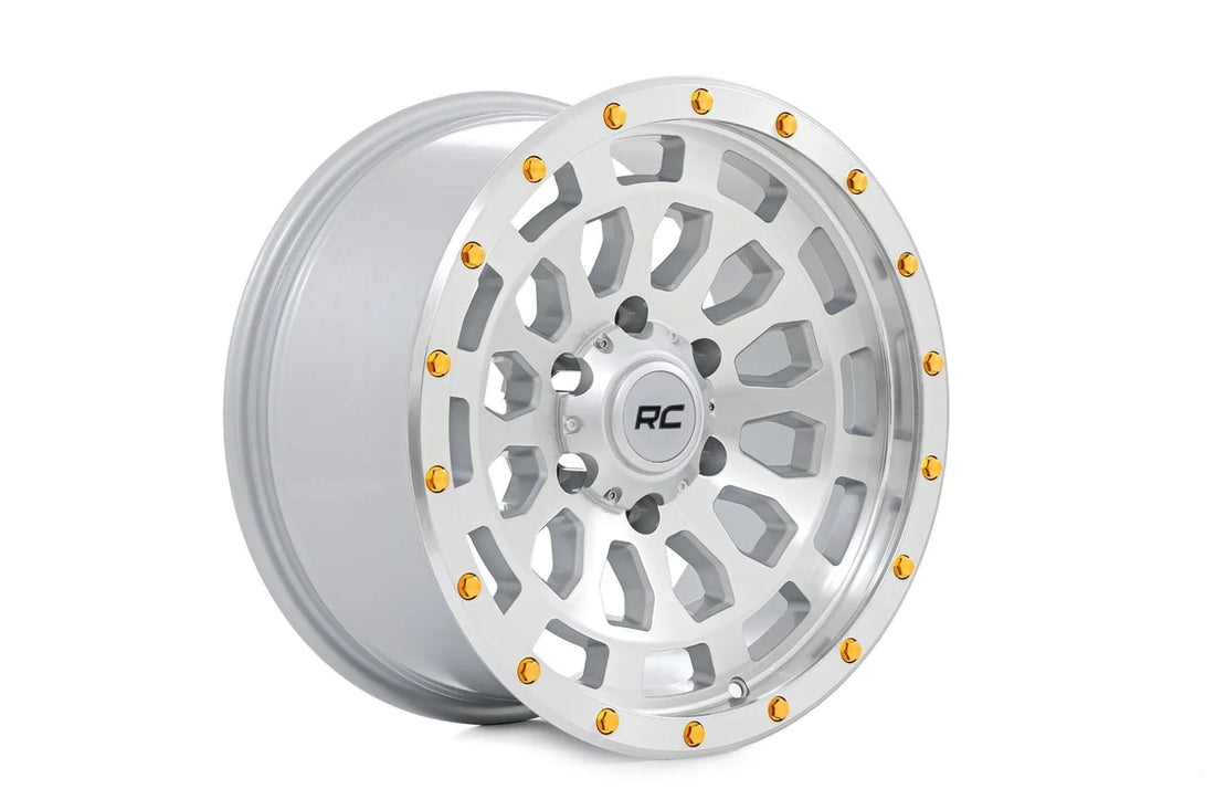 Rough Country Rough Country 87 Series Wheel | Simulated Beadlock | Full Machine | 17x8.5 | 6x5.5 | +0mm - Installation View
