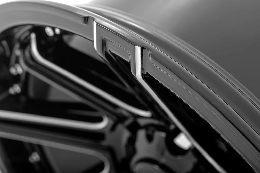 Rough Country Rough Country 88 Series Wheel | One-Piece | Gloss Black | 17x9 | 5x5 | -12mm 88170918 - Back View