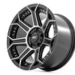 Load image into Gallery viewer, Rough Country Rough Country 89 Series Wheel | One-Piece | Black Machined Gun Metal | 17x9 | 5x4.5 | -12mm 89170913 - Back ...