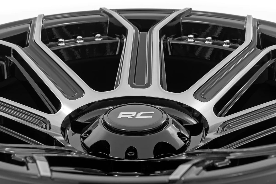 Rough Country Rough Country 89 Series Wheel | One-Piece | Black Machined Gun Metal | 17x9 | 5x4.5 | -12mm 89170913 - Insta...
