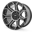 Load image into Gallery viewer, Rough Country Rough Country 89 Series Wheel | One-Piece | Black Machined Gun Metal | 17x9 | 6x5.5 | -12mm 89170912 - Main ...