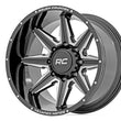 Load image into Gallery viewer, Rough Country Rough Country 91M Series Wheel | One-Piece | Gloss Black | 20x12 | 8x180 | -44mm 91201206M - Main Product View