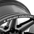 Load image into Gallery viewer, Rough Country Rough Country 91M Series Wheel | One-Piece | Gloss Black | 20x12 | 8x180 | -44mm 91201206M - Back View
