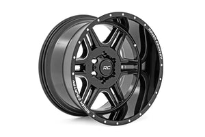 Rough Country Rough Country 92 Series Wheel | Machined One-Piece | Gloss Black | 22x12 | 6x5.5 | -44mm 92221212 - Main Pro...