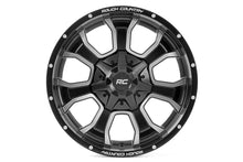 Load image into Gallery viewer, Rough Country Rough Country 93 Series Wheel | One-Piece | Machined Black | 20x9 | 6x5.5/6x135 | 0mm 93209012 - Side View