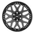 Load image into Gallery viewer, Rough Country Rough Country 95 Series Wheel | Machined One-Piece | Gloss Black | 20x10 | 6x5.5 | -25mm 95201012M - Side View
