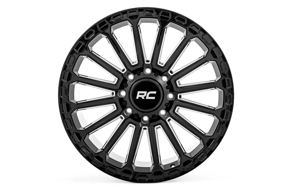 Rough Country Rough Country 97 Series Wheel | One-Piece | Gloss Black | 20x10 | 8x170 | -19mm 97201011 - Main Product View