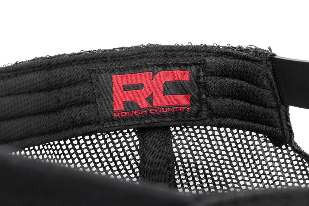 Rough Country Rough Country Hat | Mesh | Rough Country Patch | Black 84120 - Detail View