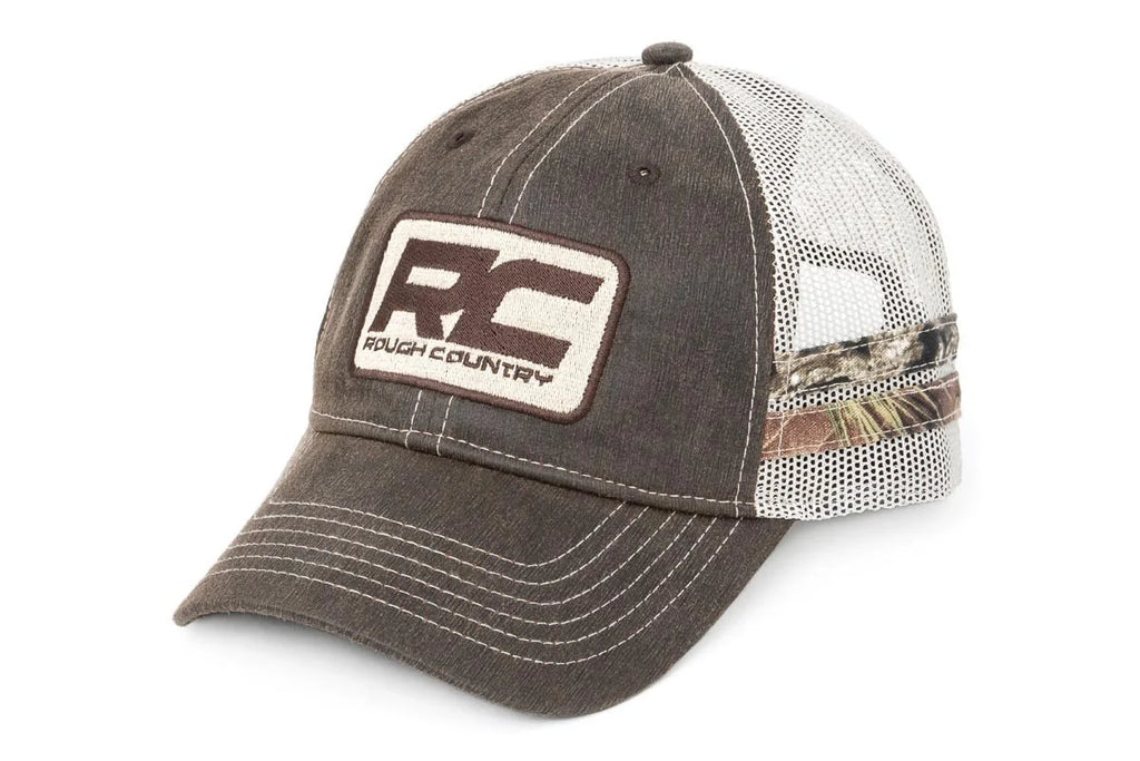 Rough Country Rough Country Hat | Mesh | Rough Country Patch | Brown/Camo 84121 - Main Product View