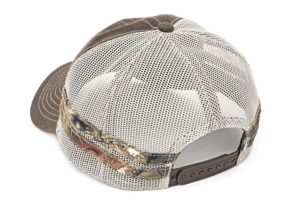 Rough Country Rough Country Hat | Mesh | Rough Country Patch | Brown/Camo 84121 - Back View