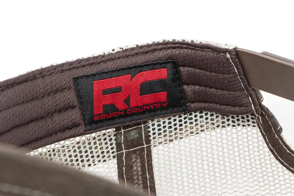 Rough Country Rough Country Hat | Mesh | Rough Country Patch | Brown/Camo 84121 - Detail View