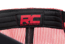 Load image into Gallery viewer, Rough Country Rough Country Hat | Red Mesh | Rough Country Patch | Black/Red 84124 - Detail View