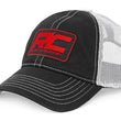 Load image into Gallery viewer, Rough Country Rough Country Hat | White Mesh | Rough Country Patch | Black/Red 84125 - Main Product View
