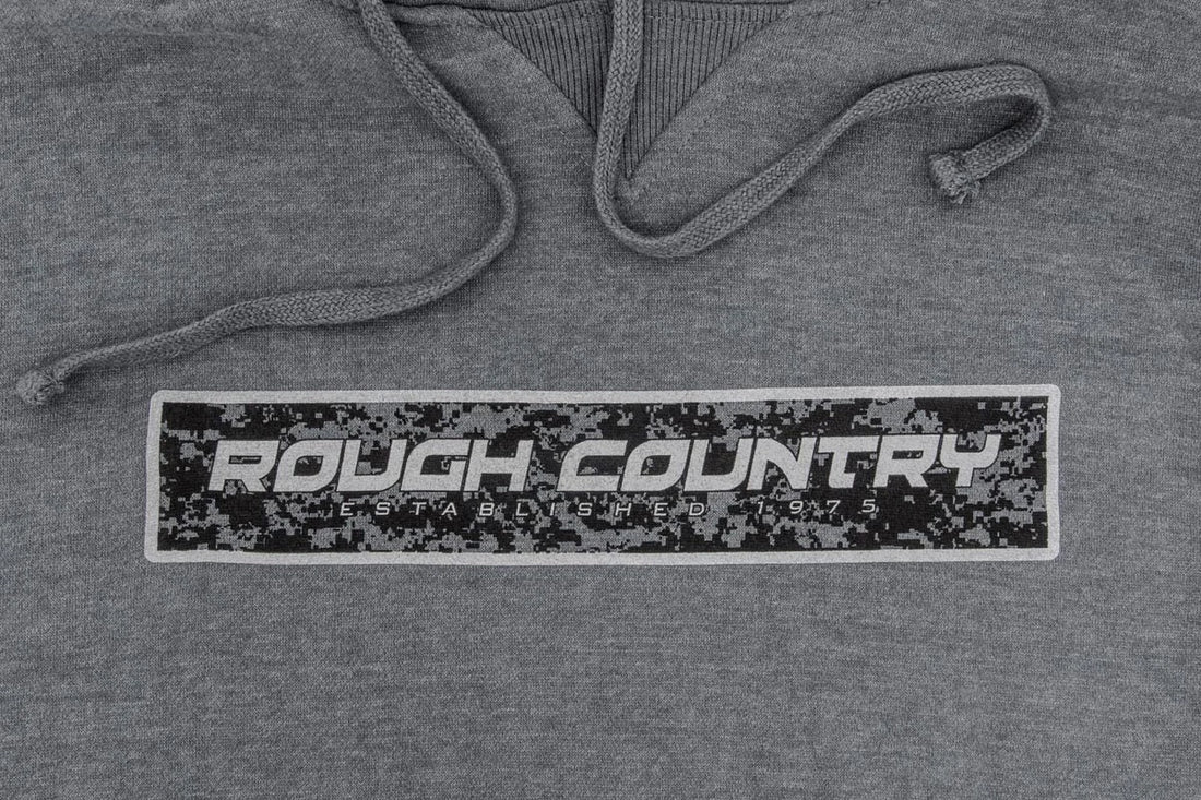 Rough Country Rough Country Hoodie | Digital | Grey | MD 84089MD - Side View