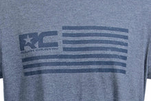 Load image into Gallery viewer, Rough Country Rough Country T-Shirt | American Flag | Blue | 2XL 840792X - Side View
