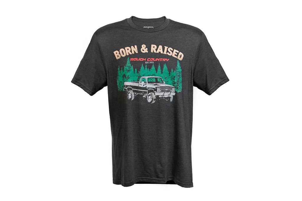 Rough Country Rough Country T-Shirt | Born & Raised | Black | SM 84081SM - Main Product View