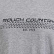 Load image into Gallery viewer, Rough Country Rough Country T-Shirt | Horizontal Tread | Grey | SM 84077SM - Side View