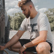Load image into Gallery viewer, Rough Country Rough Country T-Shirt | Logo | Grey | 3XL 840863XL - Installation View