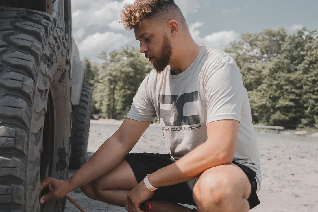 Rough Country Rough Country T-Shirt | Logo | Grey | LG 84086LG - Installation View