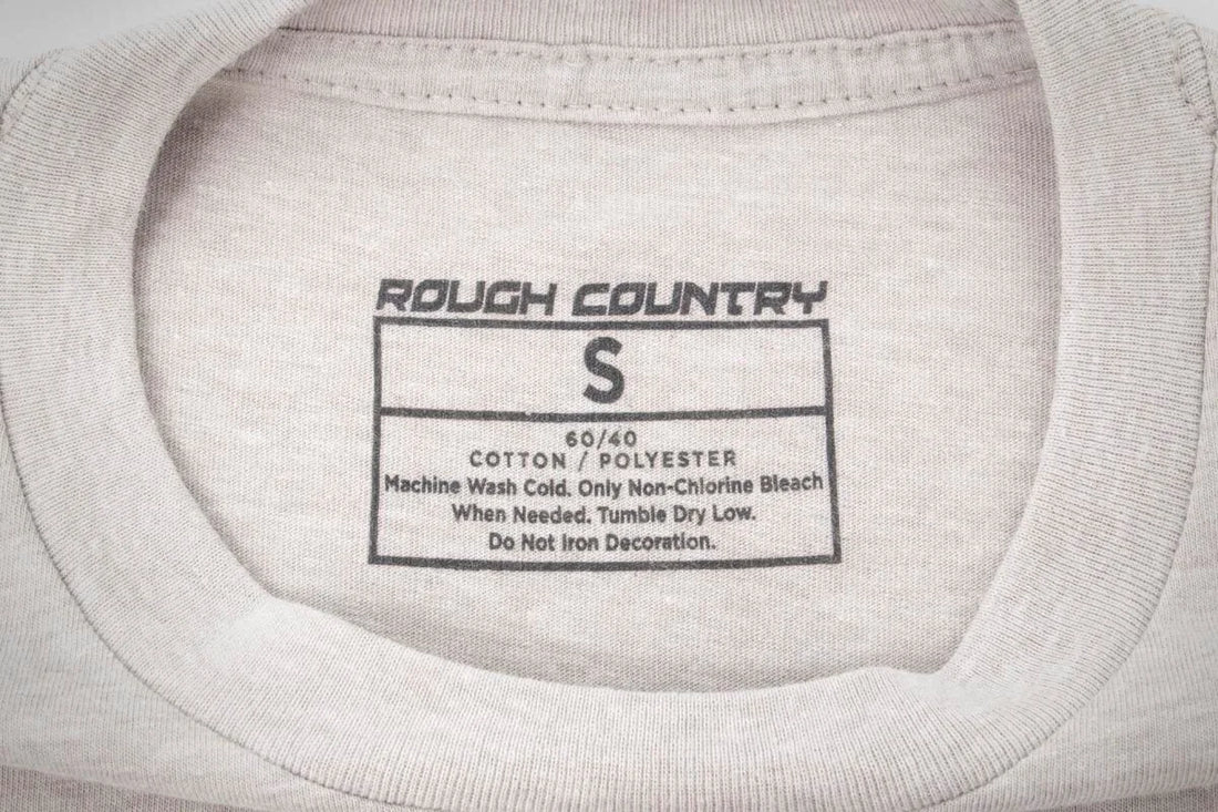 Rough Country Rough Country T-Shirt | Logo | Grey | XL 84086XLG - Back View